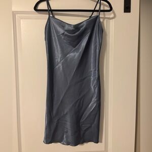 Bebe blue wedding guest dress size S